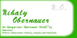 mihaly obernauer business card